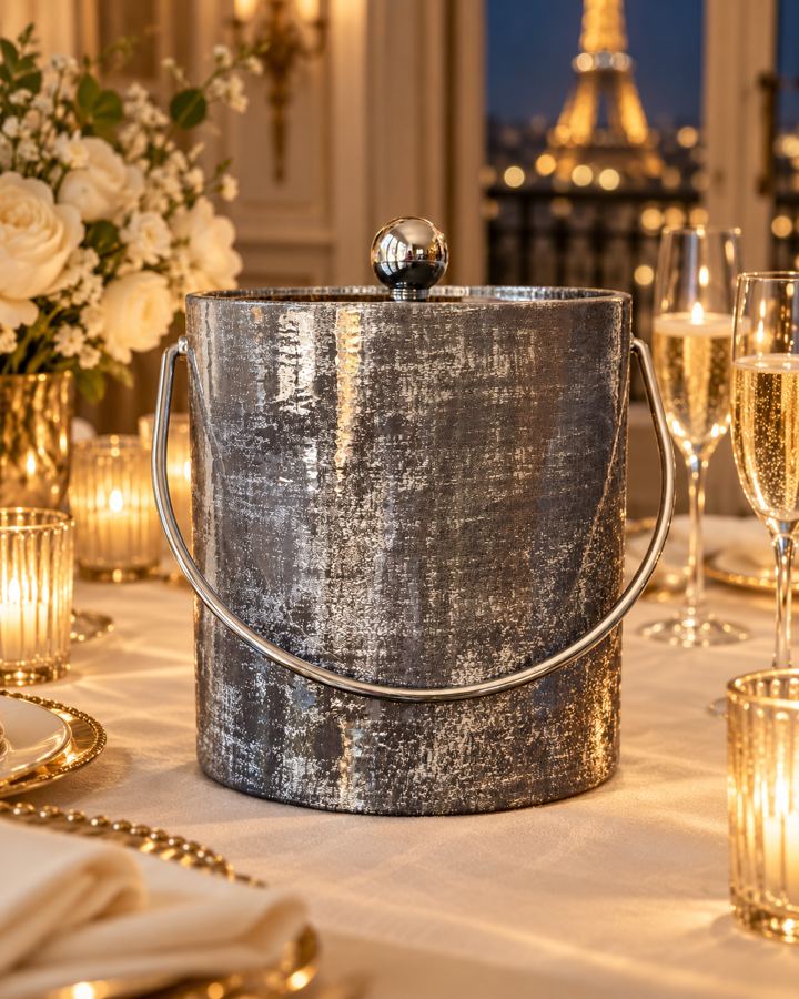 Platinum Shimmer Ice Bucket